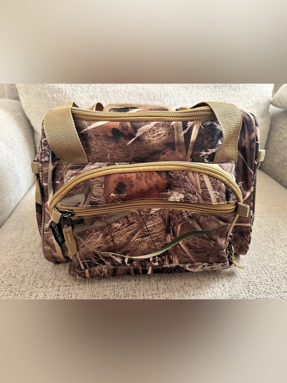 Extreme Pak Camo Carryall Bag in Brown & Green